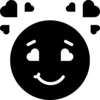 solid icon for feeling vector