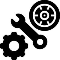 solid icon for parts vector