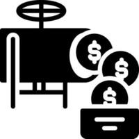 solid icon for money flow vector