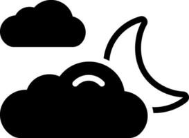 solid icon for weather vector