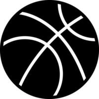 sólido icono para baloncesto vector