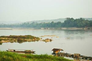 MEKONGR RIVER VIEW OF CHIANG KHAN photo