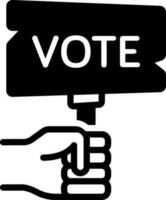 solid icon for election vector