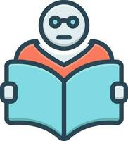 color icon for reader vector