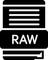 solid icon for raw vector