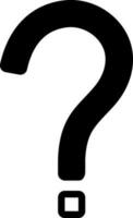 solid icon for question mark vector