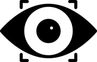 solid icon for recognize vector