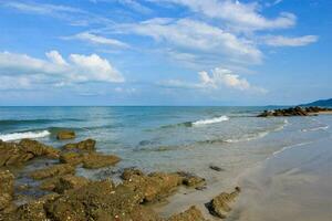 Rocks on the beach. photo