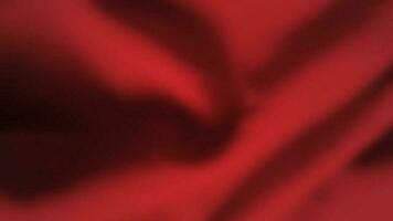 Abstract background with crumpled cloth. Dark red realistic silk texture with empty space. Vector illustration