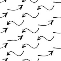 Seamless pattern with doodle arrows vector