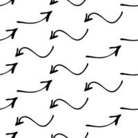 Seamless pattern with doodle arrows vector