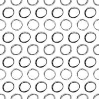 Seamless pattern with sketch circles shape vector