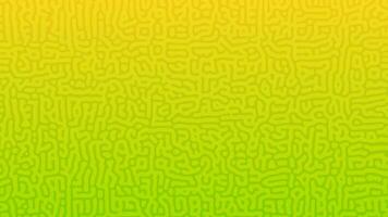 Green Turing reaction gradient background. Abstract diffusion pattern with chaotic shapes. Vector illustration.