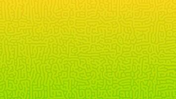 Green Turing reaction gradient background. Abstract diffusion pattern with chaotic shapes. Vector illustration.