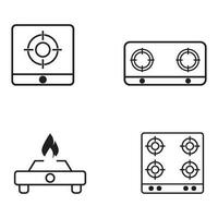 stove icon vector