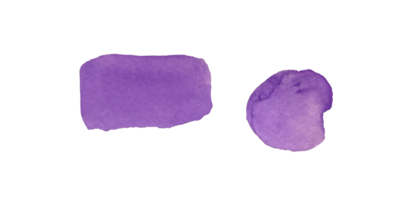 abstrait main tiré violet brosse coups isolé sur transparent Contexte. peindre éléments pour conception, mise en évidence, scrapbooking. aquarelle texture avec blobs png