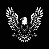 eagle symbol illustration design on dark background. vector