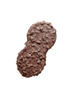 a chocolate peanut butter cookie on a transparent background png