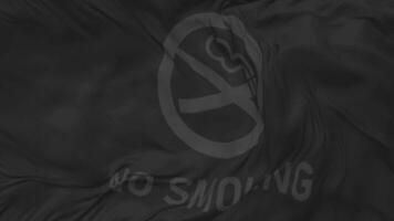 No Smoking Sign Seamless Looping Background, Looped Plain and Bump Texture Cloth Waving Slow Motion, 3D Rendering video