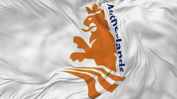 Royal Dutch Cricket Association, Cricket Netherlands Flag Seamless Looping Background, Looped Plain and Bump Texture Cloth Waving Slow Motion, 3D Rendering video