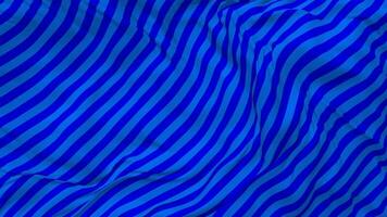 azul listra bandeira desatado looping fundo, em loop avião e colisão textura pano acenando lento movimento, 3d Renderização video