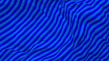 bleu Bande drapeau sans couture boucle arrière-plan, en boucle plaine et bosse texture tissu agitant lent mouvement, 3d le rendu video