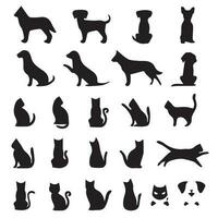 Cats and dogs vector