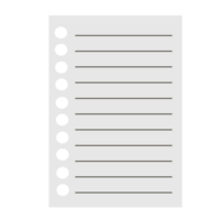 Simple note paper png