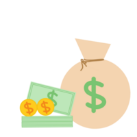 Cute Money Illustration png