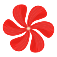 Red Simple Flower png