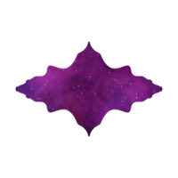 elegante islámico caja de texto galaxia marco png