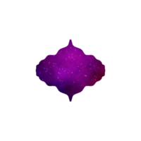 elegante islámico caja de texto galaxia marco png