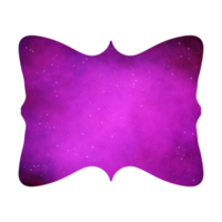 elegante islámico caja de texto galaxia marco png