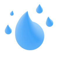 3d l'eau pluie png