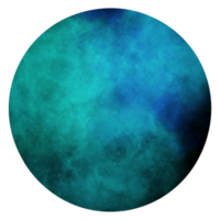 3d esfera com nebulosa textura png