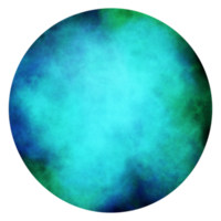 3d esfera com nebulosa textura png