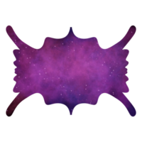 elegante islámico caja de texto galaxia marco png