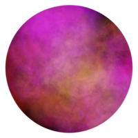 3d sfera con nebulosa struttura png