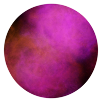 3d sfera con nebulosa struttura png