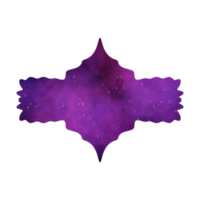 elegante islámico caja de texto galaxia marco png