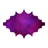 elegante islámico caja de texto galaxia marco png