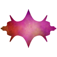 elegante islámico caja de texto galaxia marco png