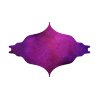 elegante islamico casella di testo galassia telaio png