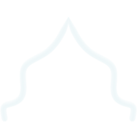 islamic mosque dome line frame border png