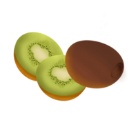 kiwi Fruta pintura png