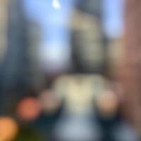 Defocused blur across urban buildings in New York City photo