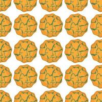 Pattern homemade cookie different taste in pastry biscuit vector