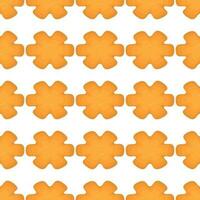 Pattern homemade cookie different taste in pastry biscuit vector