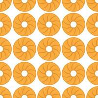 Pattern homemade cookie different taste in pastry biscuit vector