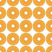 Pattern homemade cookie different taste in pastry biscuit vector